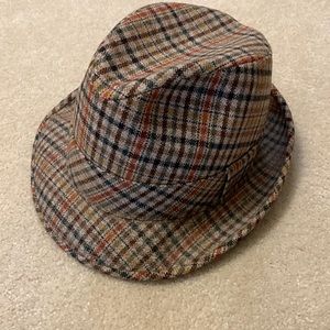 JCPenney tweed bowler/derby hat size 7 1/8